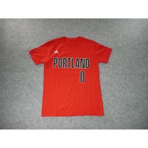 Adidas‎ Shirt Mens Small Portland Trail Blazers Damian Lillard NBA #0